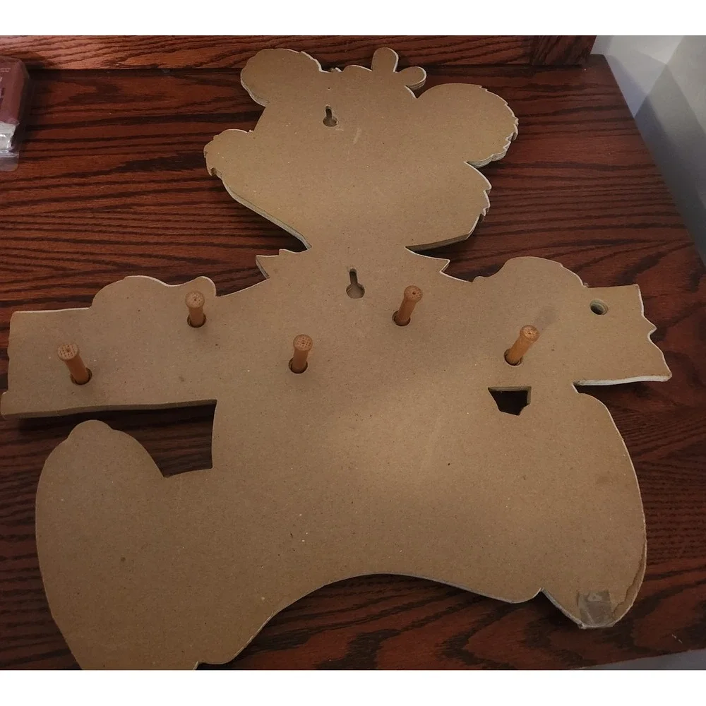 Vintage 1960s Bear Wall Hooks Kitchy Nursery Kids Room‎ Composite Dolly Toy Co